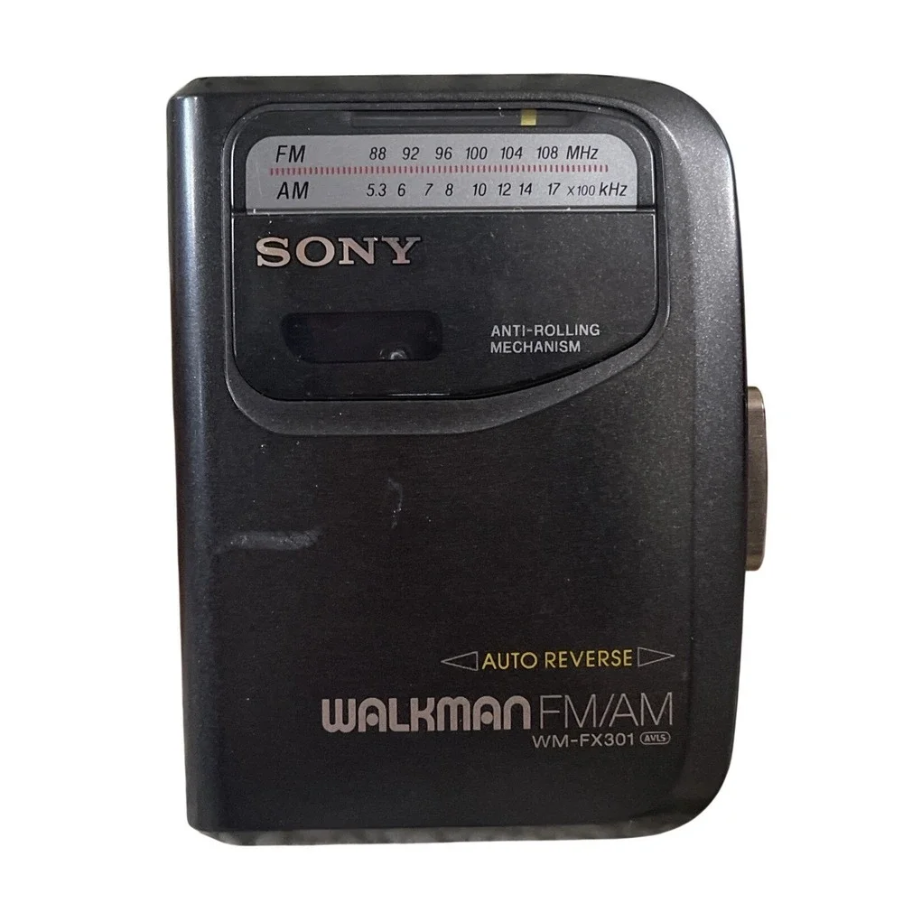 Sony Walkman WM-FX301 Radio AM/FM Cassette Player Tested Works, Fully Functional